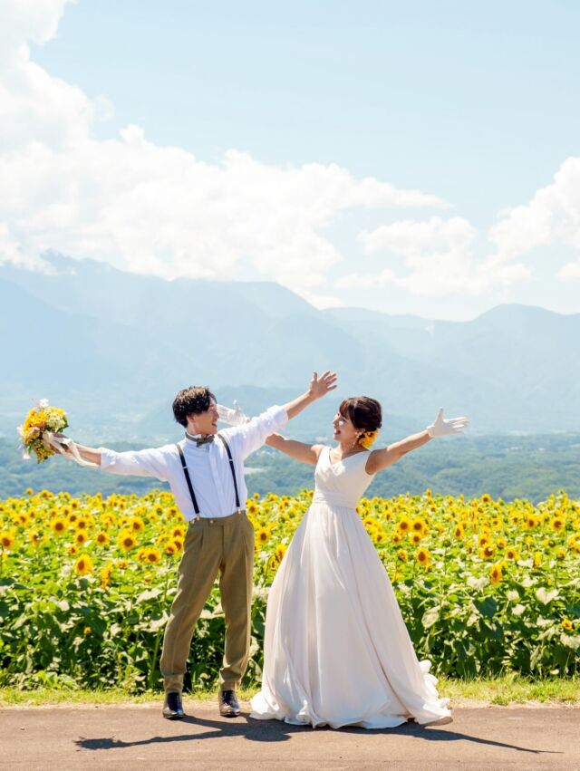 【ひまわりフォトウェディング🌻】

今年のひまわりフォトウェディングにお越しいただいた新郎新婦様 💍
夏らしいロケーション撮影で皆さんの笑顔がとても輝いていました✨

大切な1日をウェデュール・マリアにお任せいただき
ありがとうございました😊
末永くお幸せに‎🤍

⋱⋰ ⋱⋰ ⋱⋰ ⋱⋰ ⋱⋰ ⋱⋰ ⋱⋰ ⋱⋰

@weddiurlmaria 
「予約フォーム」よりお問い合わせください＊

‪ 𓂃 𓈒𓏸𓈒꙳

#明野ひまわり畑
#ひまわりウェディング

...

\契約特典&持ち込み料負担キャンペーン実施中/

式場紹介も承っております
自分たちに合う衣裳、会場がわからない etc...

まずはお気軽にご連絡ください☎️✉️

𓂃𓂃𓂃𓂃𓂃𓂃𓂃𓂃𓂃𓂃𓂃𓂃𓂃

  ヘアメイク受付中です𓈒𓏸︎︎︎︎

 ▷ @weddiurlmaria_hairmake 

𓂃𓂃𓂃𓂃𓂃𓂃𓂃𓂃𓂃𓂃𓂃𓂃𓂃

  𝘞𝘌𝘋𝘋𝘐𝘜𝘙𝘓 𝘔𝘈𝘙𝘐𝘈

📍 山梨県中巨摩郡昭和町飯喰457-5

  𝖳𝖤𝖫  055-225-6307
  𝖨𝗇𝗌𝗍𝖺𝗀𝗋𝖺𝗆 @weddiurlmaria 

 

#結婚式#ドレス#タキシード
#プレ花嫁
#ヘアメイク 
#weddingphotography 
#山梨ロケーションフォト 
#山梨前撮り
#山梨ドレスショップ
#リゾートウェディング 
#해바라기
#웨딩스냅